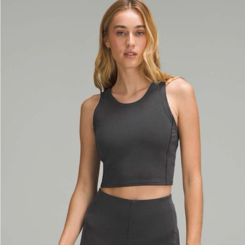 Lululemon Ribbed Softstreme Cropped Tank Top Size 4
